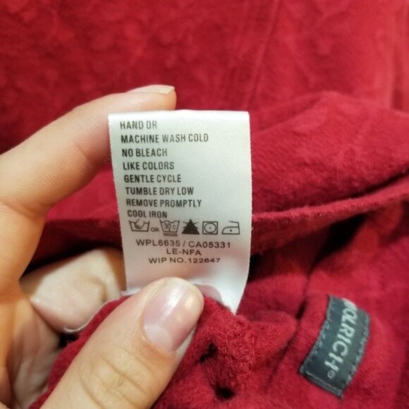 Woolrich red floral printed top size small - Picture 5 of 6